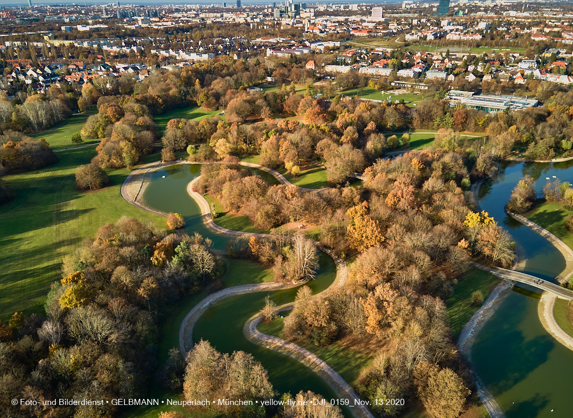 13.11.2020 - der Ostpark mit See und Biergarten in Neuperlach